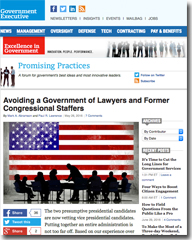 Avoiding a Government of Lawyers and Former Congressional Staffers