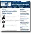 What We Have Learned About Political Appointees